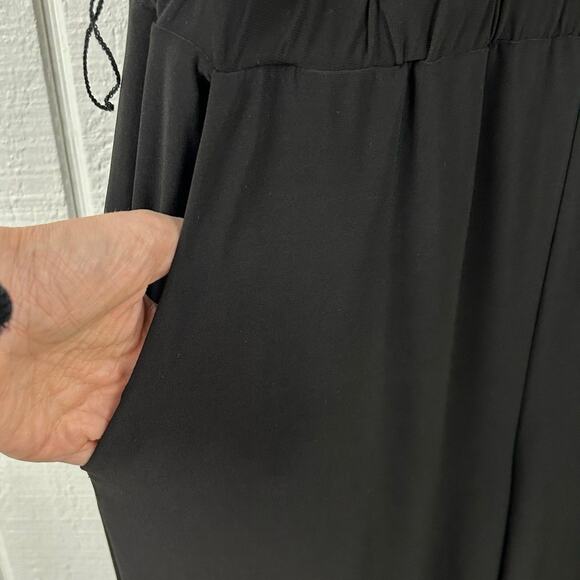 Cache Pants Jumpsuit Vintage Cocktail Holiday Sleeveless Black Women Size 6 - Picture 3 of 8